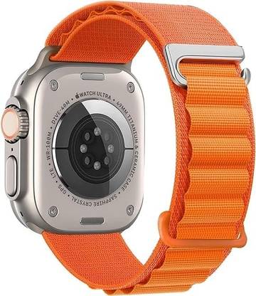 TSHIENTT Alpine Loop Nylon Band Compatible with Apple Watch Band 42mm 44mm 45mm 49mm Men Women, Adjustable Metal C-Hook Strap for iWatch Series Ultra/SE/8/7/6/5/4/3/2 | Watch Not Included| [PACK OF 1] Smart Watch Strap