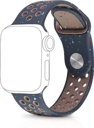 NECESORIES Silicone Strap PinTuck Clasp Compatible with Apple Watch Smart Watch Strap