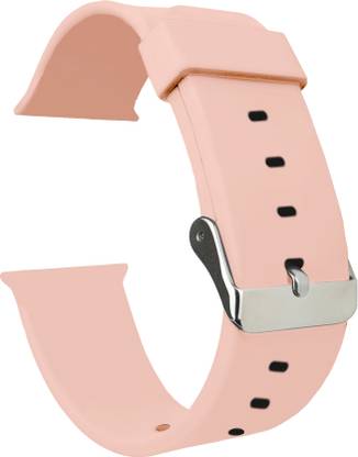ACM Sliding Watch Strap Silicone for Apple Watch Se 44mm Smartwatch Belt Band Creame Pink Smart Watch Strap