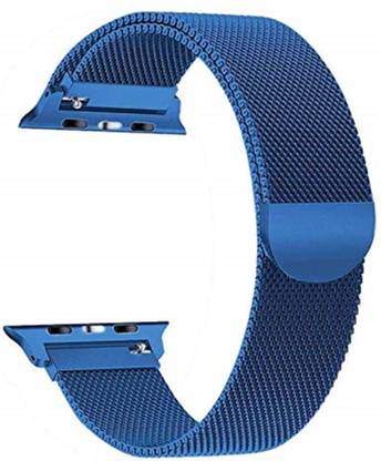 Big Wings Stainless Steel Milanese Strap with Magnetic Closure for iWatch Series 7/6/5/4/3/2/1/SE, T50 SMARTWATCH, T55/T55+ SMARTWATCH, W26/W26+ SMARTWATCH (SIZE: 42/44/45 mm) Smart Watch Strap