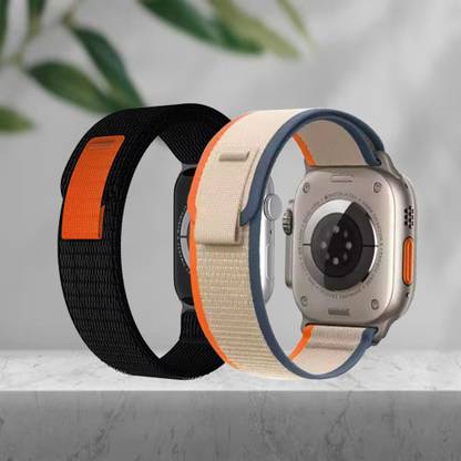 LEEMARA Trail Loop Bands/Straps Compatible with Apple Watch Band 49mm 45mm 44/42mm for iWatch Ultra Series SE 8 7 6 5 4 3 2 1 (Only Loop Strap for Apple iWatch, Watch NOT Included) Smart Watch Strap