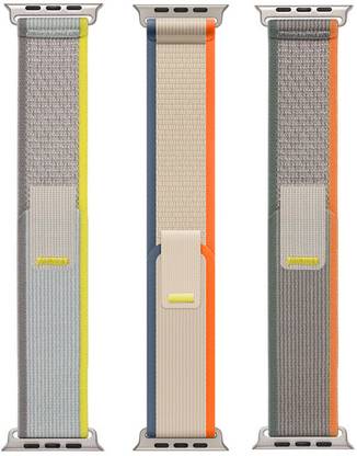 BLACK LOVIES Nylon Trail Loop Smart Watch Strap Belt for Ultra Watch 49 mm, Series 8 / 7 45 mm, Series 6 / 5 / 4 44 mm, Series 3 / 2 / 1 42 mm, T800 Ultra, Watch 8 Ultra, i8 Pro Max, W26, T800 Smart Watch Strap