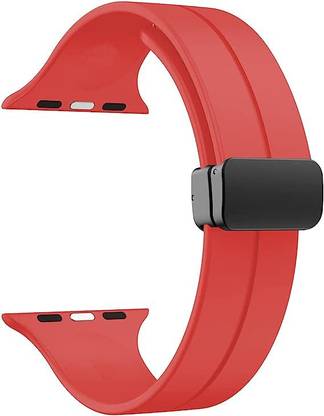 otage Magnetic Loop Strap For Series Ultra/9/8/7/6/5/4/3/SE, T55, 500, i7, i8 44/45/49mm Silicone Smart Watch Strap