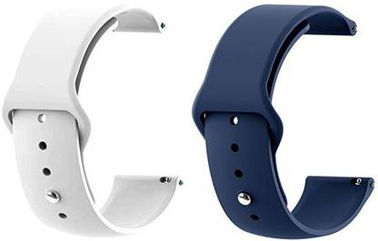 PUNAK 22MM Silicon Smartwatch Band Straps Pack of 2 Smart Watch Strap