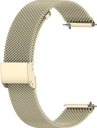 ACM Watch Strap Adjustable Metal for Fitshot Saturn Smartwatch Belt Band Creame Smart Watch Strap