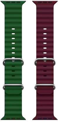 BLACK LOVIES Ocean Smart Watch Strap Belt for Ultra Watch 49 mm, Series 8 / 7 45 mm, Series 6 / 5 / 4 44 mm, Series 3 / 2 / 1 42 mm, T800 Ultra, Watch 8 Ultra, i8 Pro Max, W26, T800 Smart Watch Strap