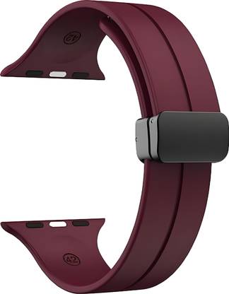 PunnkFunnk Silicone Band Strap for 42mm Watches | Soft TYPE, Waterproof & Adjustable Smart Watch Strap
