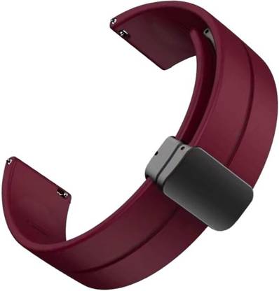 RUPELIK 22mm Silicone magnetic Strap Compatible With All 22mm Watches Strap(Check Image) Smart Watch Strap