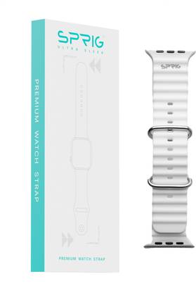 Sprig Liquid Silicon Ocean Strap for iWatch SE Gen 1 (Large 44MM) Smart Watch Strap