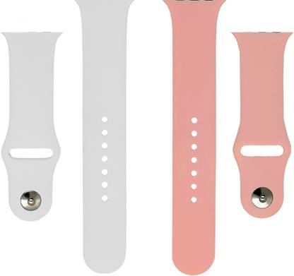 BLACK LOVIES Watch Strap Compatible with Apple Watch Straps 42mm 44mm, Soft Silicone Belt Sport Wristbands Smart Watch Band for iWatch Series SE 6/5/4/3/2/1 (PACK OF 2) Smart Watch Strap (BLACK- WHITE) Smart Watch Strap