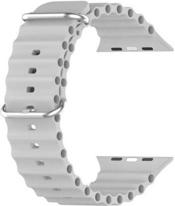 DPJ Straps Compatible With Apple iWatch Band For Men Women Unisex, Replacement Straps for 49mm 45mm 44mm 42mm For iWatch Series Ultra/8/7/6/5/4/3/2/1/SE/SE2 (Light Grey) Smart Watch Strap