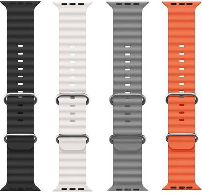 BLACK LOVIES Ocean Smart Watch Strap Belt for Ultra Watch 49 mm, Series 8 / 7 45 mm, Series 6 / 5 / 4 44 mm, Series 3 / 2 / 1 42 mm, T800 Ultra, Watch 8 Ultra, i8 Pro Max, W26, T800 Smart Watch Strap