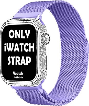MobiLooks Milanese iWatch Ultra 49mm /45mm/44mm/42mm/ Series 8/7/6/5/4/3/SE Silicone Loop Band Smart Watch Strap