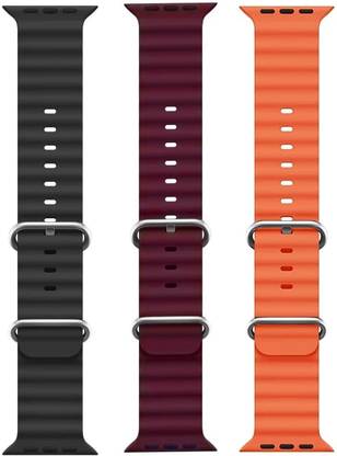 PUNAK Ocean Smart Watch Strap Belt for Ultra Watch 49 mm, Series 8 / 7 45 mm, Series 6 / 5 / 4 44 mm, Series 3 / 2 / 1 42 mm, T800 Ultra, Watch 8 Ultra, i8 Pro Max, W26, S8 Ultra, Smart Watch Strap