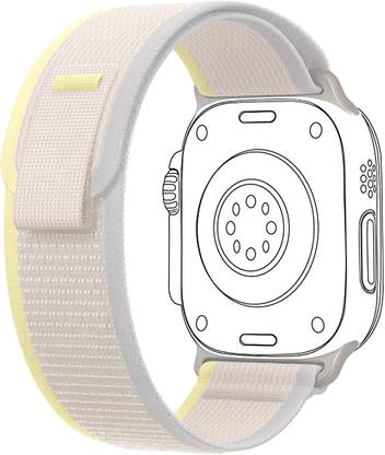 CHG Trail Loop - Nylon Band Compatible with Apple Watch Band 49mm 45mm 44mm 42mm 42 mm Silicone Watch Strap