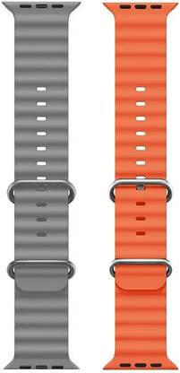 PUNAK Ocean Smart Watch Strap Belt for Ultra Watch 49 mm, Series 8 / 7 45 mm, Series 6 / 5 / 4 44 mm, Series 3 / 2 / 1 42 mm, T800 Ultra, Watch 8 Ultra, i8 Pro Max, W26, T800. Smart Watch Strap
