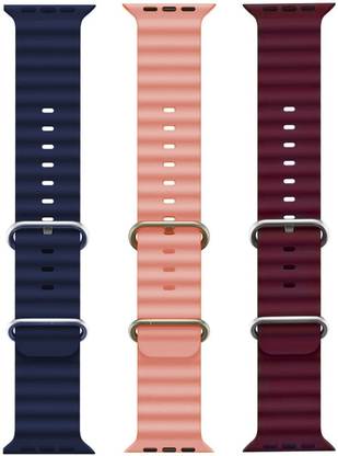 PUNAK Ocean Smart Watch Strap Belt for Ultra Watch 49 mm, Series 8 / 7 45 mm, Series 6 / 5 / 4 44 mm, Series 3 / 2 / 1 42 mm, T800 Ultra, Watch 8 Ultra, i8 Pro Max, W26, S8 Ultra, Smart Watch Strap