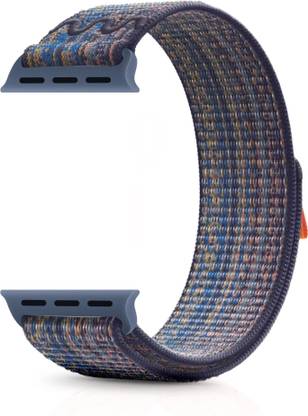 NECESORIES Series 9 Nylon Weave Velcro Sports Band Compatible for Apple Watch strap 42mm/44mm/45mm/46mm/49mm Series Smart Watch Strap