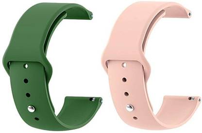 BLACK LOVIES 20 MM Soft Silicon Smartwatch Strap Compatible With No-ise Fit Evolve / Evolve 2 Smart Watch Strap