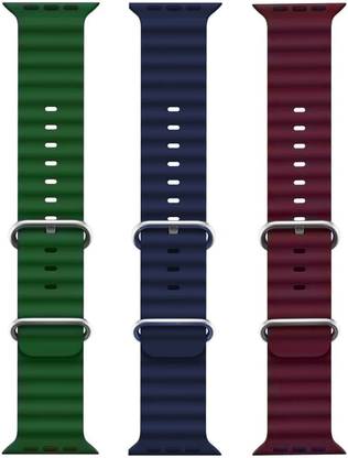 PUNAK Ocean Smart Watch Strap Belt for Ultra Watch 49 mm, Series 8 / 7 45 mm, Series 6 / 5 / 4 44 mm, Series 3 / 2 / 1 42 mm, T800 Ultra, Watch 8 Ultra, i8 Pro Max, W26, S8 Ultra, Smart Watch Strap