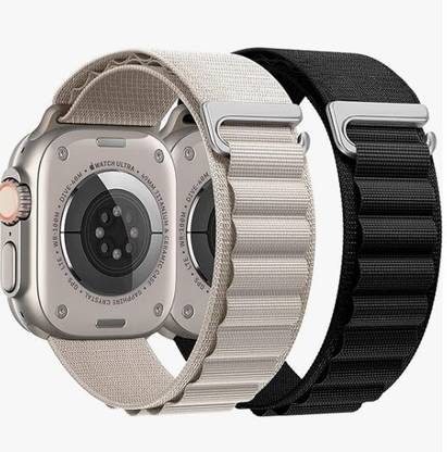 bagsio Alpine Loop Nylon Bands/Straps for iWatch Ultra Series SE 8 7 6 5 4 3 2 1 Smart Watch Strap