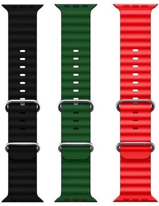 SONVI Ocean Smart Watch Strap Belt for Ultra Watch 49 mm, Series 8 / 7 45 mm, Series 6 / 5 / 4 44 mm, Series 3 / 2 / 1 42 mm, T800 Ultra, Watch 8 Ultra, i8 Pro Max, W26, T800,T900,T10,I8 pro,I7 pro,S8 ultra,watch 8,Watch 9 Smart Watch Strap