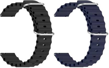 AOnes Pack of 2 Ocean Silicone Watch Bands for Pebble Orion Max Smart Watch Strap