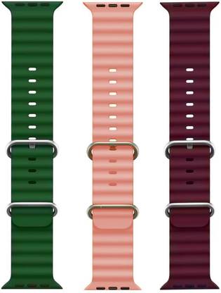 BLACK LOVIES Ocean Smart Watch Strap Belt for Ultra Watch 49 mm, Series 8 / 7 45 mm, Series 6 / 5 / 4 44 mm, Series 3 / 2 / 1 42 mm, T800 Ultra, Watch 8 Ultra, i8 Pro Max, W26, S8 Ultra, Smart Watch Strap