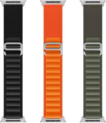 FLAP Nylon Bands/Straps Compatible with Watch 49mm 45mm 44mm 42mm Men & Women, Adjustable Strap with Metal G-Hook Premium Strap Smart Watch Strap