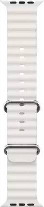 RUPELIK Ocean Silicone iWatch Strap Series Ultra 8,7,6,5,4,3,2,1/SE Compatible For Strap 49mm/45mm/44mm/42mm Smart Watch Strap