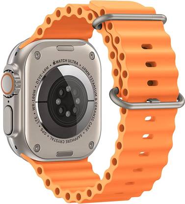 MobiLooks Ocean iWatch Ultra 49mm /45mm/44mm/42mm/ Series 8/7/6/5/4/3/SE Silicone Loop Band Smart Watch Strap