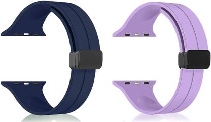 PUNAK Soft Silicon Magnetic Smart Watch Strap Belt for Ultra Watch 49 mm, Series 8 / 7 45 mm, Series 6 / 5 / 4 44 mm, Series 3 / 2 / 1 42 mm, T800 Ultra, Watch 8 Ultra, i8 Pro Max, W26, T800 Smart Watch Strap