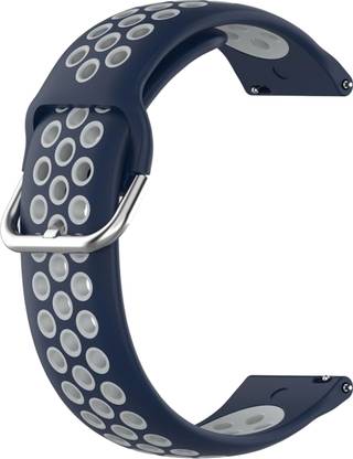 ACM Watch Strap Belt for Riviera Rsw-006 Smartwatch Band Blue & White Smart Watch Strap