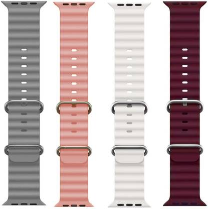 PUNAK Ocean Smart Watch Strap Belt for Ultra Watch 49 mm, Series 8 / 7 45 mm, Series 6 / 5 / 4 44 mm, Series 3 / 2 / 1 42 mm, T800 Ultra, Watch 8 Ultra, i8 Pro Max, W26, T800. Smart Watch Strap