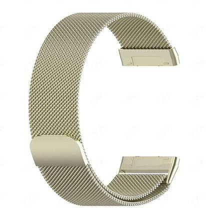 SwapME Band Only Compatible with Fitbit Sense/Versa 3 and Fitbit Versa 4/Sense 2 Four Models, Strong Magnetic Waterproof Metal Milanese Mesh Loop Sport Replacement Bands Women Men, Black Smart Watch Strap