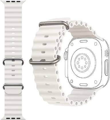 BLACK LOVIES SOFT SILICON OCEAN SPORT LOOP BELT FOR T800 ULTRA Smart Watch Strap