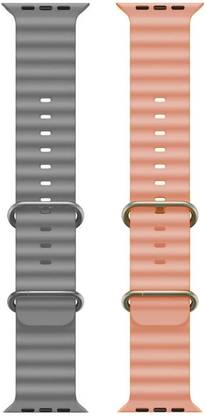 PUNAK Ocean Smart Watch Strap Belt for Ultra Watch 49 mm, Series 8 / 7 45 mm, Series 6 / 5 / 4 44 mm, Series 3 / 2 / 1 42 mm, T800 Ultra, Watch 8 Ultra, i8 Pro Max, W26, T800. Smart Watch Strap