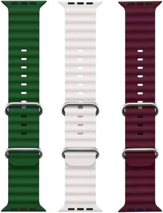 BLACK LOVIES Ocean Smart Watch Strap Belt for Ultra Watch 49 mm, Series 8 / 7 45 mm, Series 6 / 5 / 4 44 mm, Series 3 / 2 / 1 42 mm, T800 Ultra, Watch 8 Ultra, i8 Pro Max, W26, S8 Ultra, Smart Watch Strap