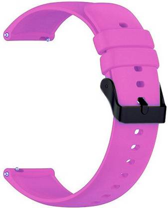 Melfo Black Clip Rubber Strap Compatible with Fire-Boltt Phoenix Ultra Bsw108 Smart Watch Smart Watch Strap