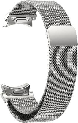 SwapME No Gap Metal Bands Compatible with Samsung Galaxy Watch 6 5 4 40mm 44mm/Galaxy Watch 6 Classic Band 47mm 43mm/Watch 5 Pro 45mm/Watch 4 Classic 42mm 46mm, Stainless Steel Magnetic Clasp Strap Smart Watch Strap