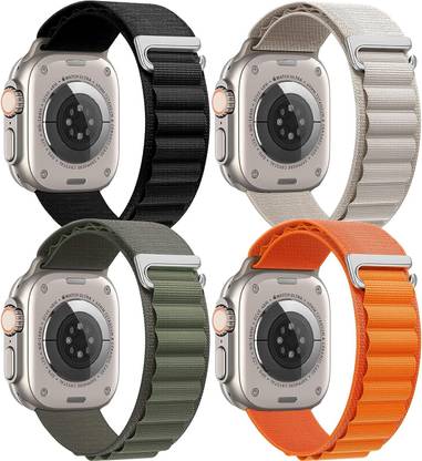 bagsio Alpine Loop Nylon Bands/Straps for iWatch Ultra Series SE 8 7 6 5 4 3 2 1 Smart Watch Strap