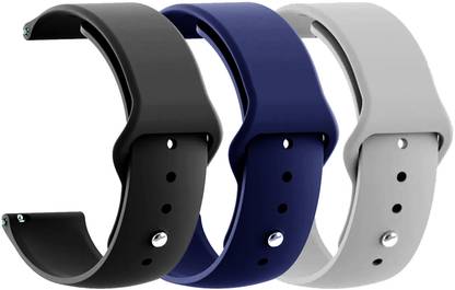 AOnes Pack of 3 Silicone Belt Watch Strap for Noise Colorfit Pro 4 Alpha Smart Watch Strap