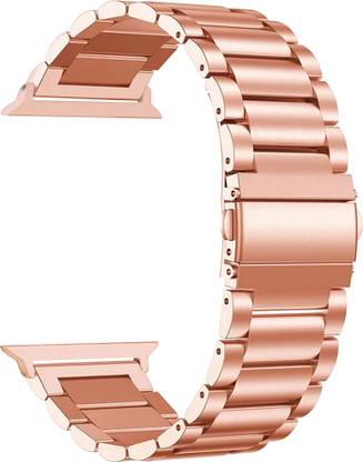 ACM Sliding Watch Strap Metal for Apple Watch Series 6 40mm Smartwatch Rose Gold Smart Watch Strap