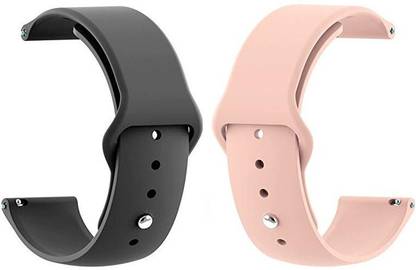 BLACK LOVIES 22 mm Silicon Smartwatch Strap Compatible With AMAZE FIT PACE Smart Watch Strap