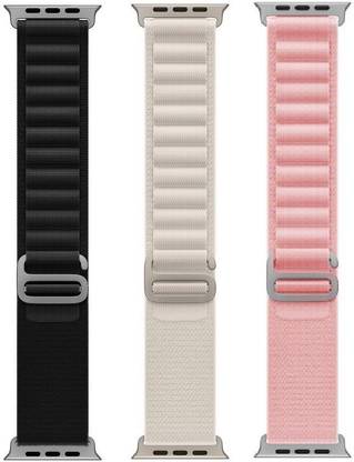 BLACK LOVIES Loop Smart Watch Strap Belt for Ultra Watch 49 mm, Series 8 / 7 45 mm, Series 6 / 5 / 4 44 mm, Series 3 / 2 / 1 42 mm, T800 Ultra, Watch 8 Ultra, i8 Pro Max, W26, T800. Smart Watch Strap