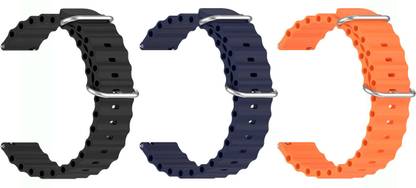 AOnes Pack of 3 Ocean Silicone Watch Bands for Croma Stride Is Watch Band Smart Watch Strap
