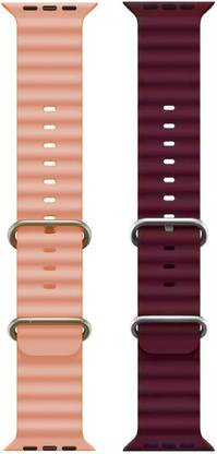 ABSOLUTE LIFESTYLE Ocean Smart Watch Strap Belt for Ultra Watch 49 mm, Series 8 / 7 45 mm, Series 6 / 5 / 4 44 mm, Series 3 / 2 / 1 42 mm, T800 Ultra, Watch 8 Ultra, i8 Pro Max, W26, T800. Smart Watch Strap