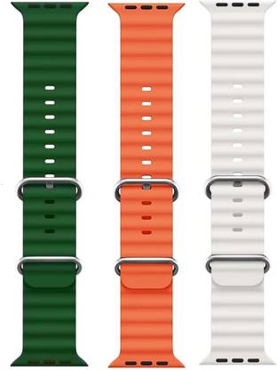 PUNAK Ocean Smart Watch Strap Belt for Ultra Watch 49 mm, Series 8 / 7 45 mm, Series 6 / 5 / 4 44 mm, Series 3 / 2 / 1 42 mm, T800 Ultra, Watch 8 Ultra, i8 Pro Max, W26, S8 Ultra, Smart Watch Strap