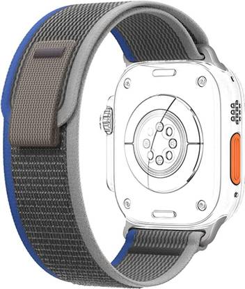 Firetook Velcro Loop Nylon Bands/Straps Compatible with Watch T55/T550 W26, 49mm 45mm 44mm 42mm Men & Women, Adjustable Strap with Metal G-Hook Premium Strap for iWatch Ultra Series SE 8 7 6 5 4 3 2 1 Smart Watch Strap Smart Watch Strap