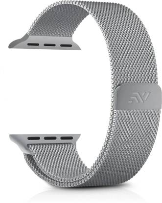 NECESORIES Metal Magnetic Milanese Loop Band for Iwatch 42/44/45/46/49 mm Smart Watch Strap
